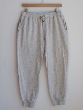 Eleventy Platinum Men’s M Grey Cotton Jogger Pants Made in Italy